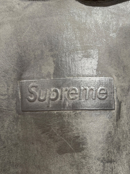 Supreme MM6 Maison Margiela Foil Box Logo Hoodie White
