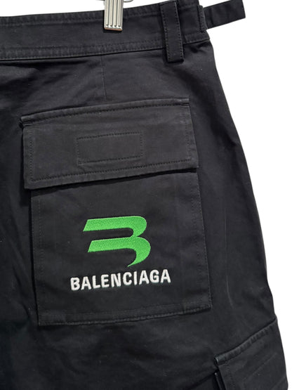 Balenciaga Gamer Cargo Shorts Black