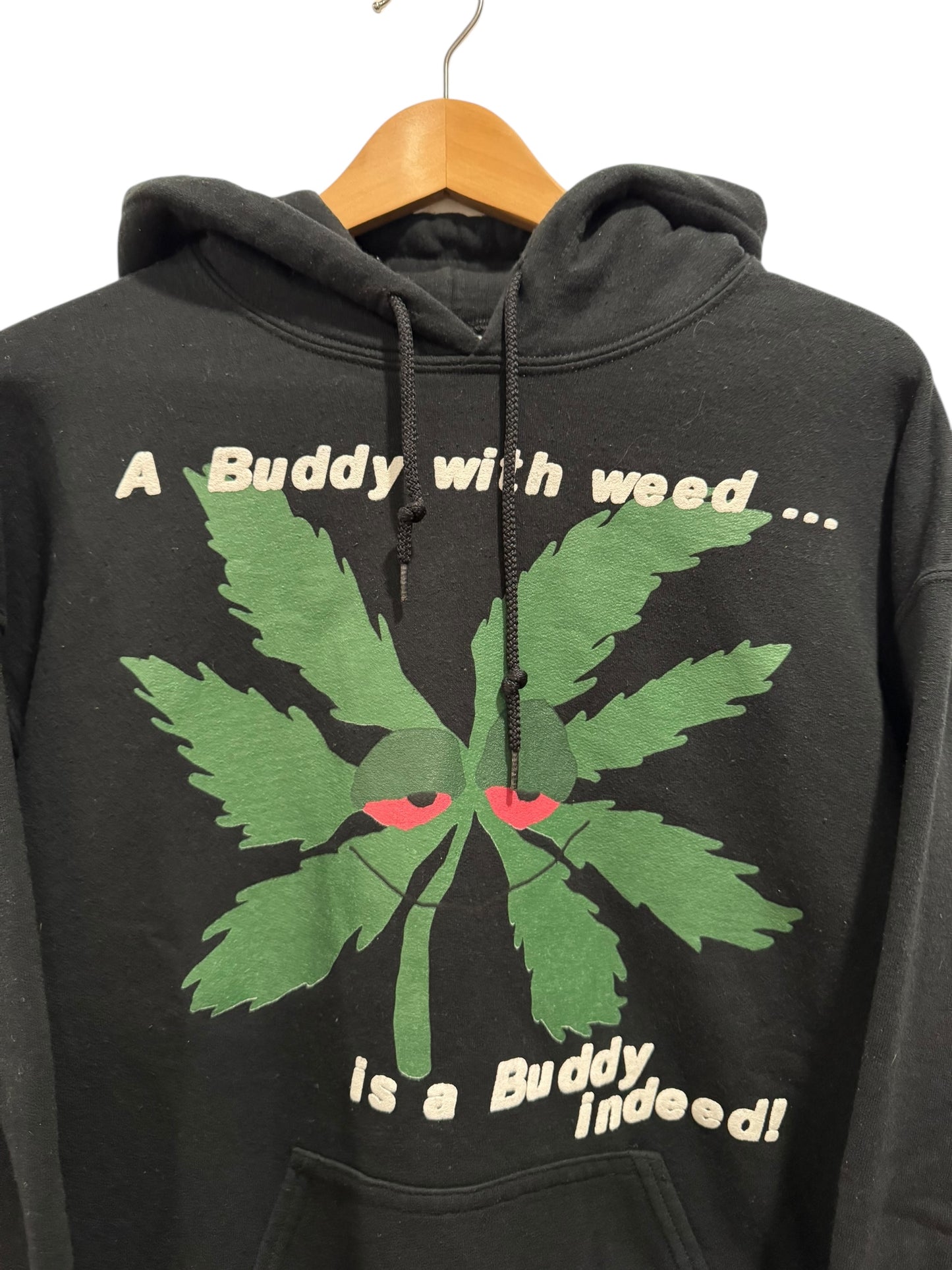 Cactus Plant Flea Market Buddy With Weed Hoodie Black