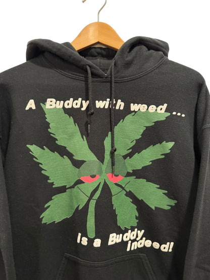 Cactus Plant Flea Market Buddy With Weed Hoodie Black