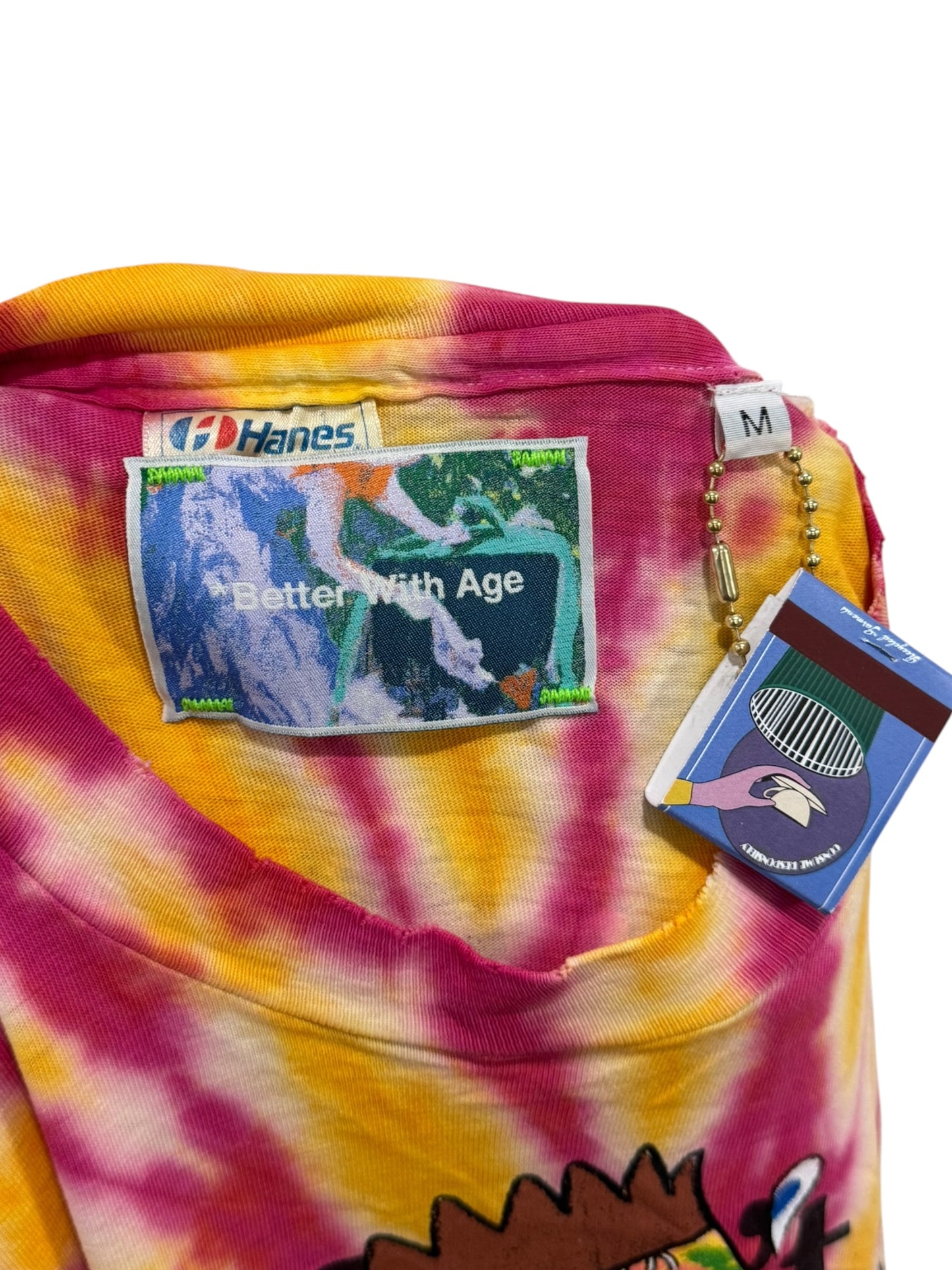 Better With Age Worser Tee Tie Dye Pink Yellow