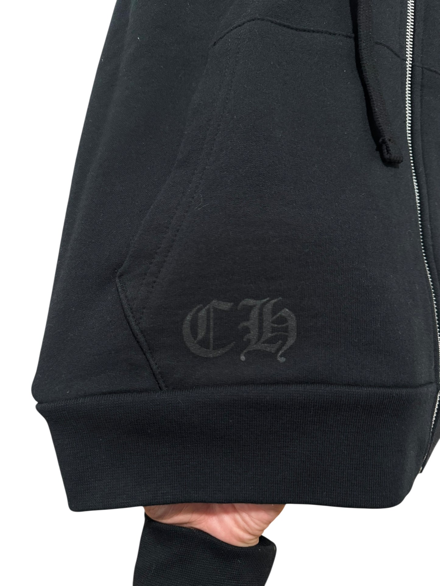 Chrome Hearts x Deadly Dolls Cross Scroll Zip Hoodie Black