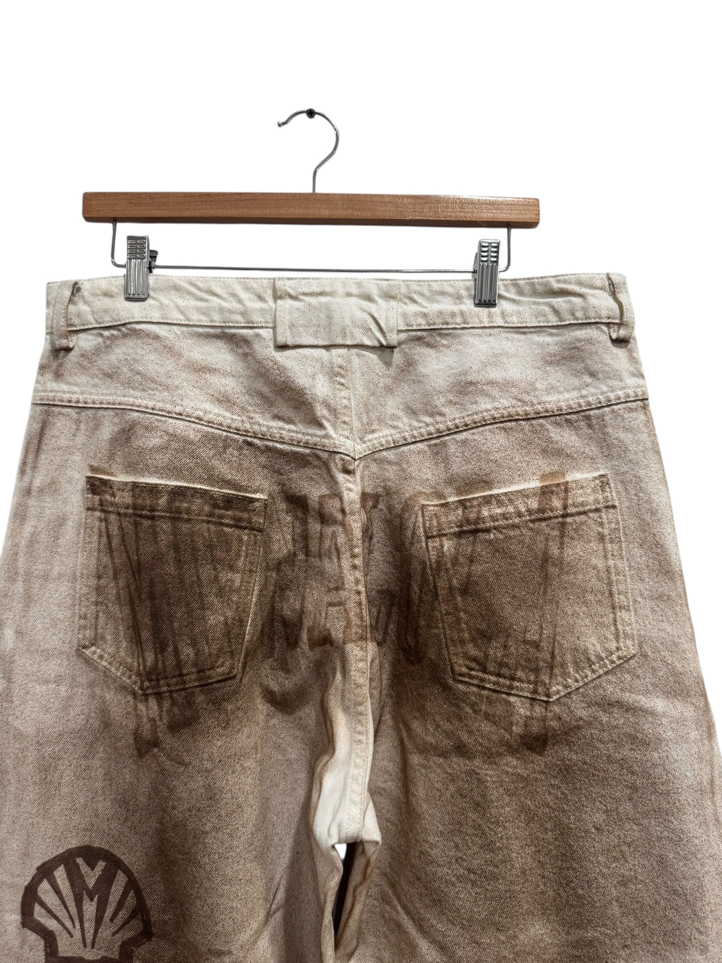 Mowalola x Travis Scott Cactus Jack Logo Cargo Pants Ash