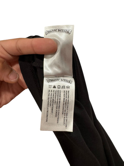 Chrome Hearts Neck Logo Long Slevee Tee Black White