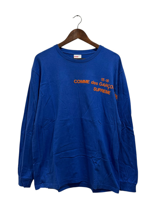 Supreme x Comme Des Garçons Shirt FW15-16 Tee Blue Orange