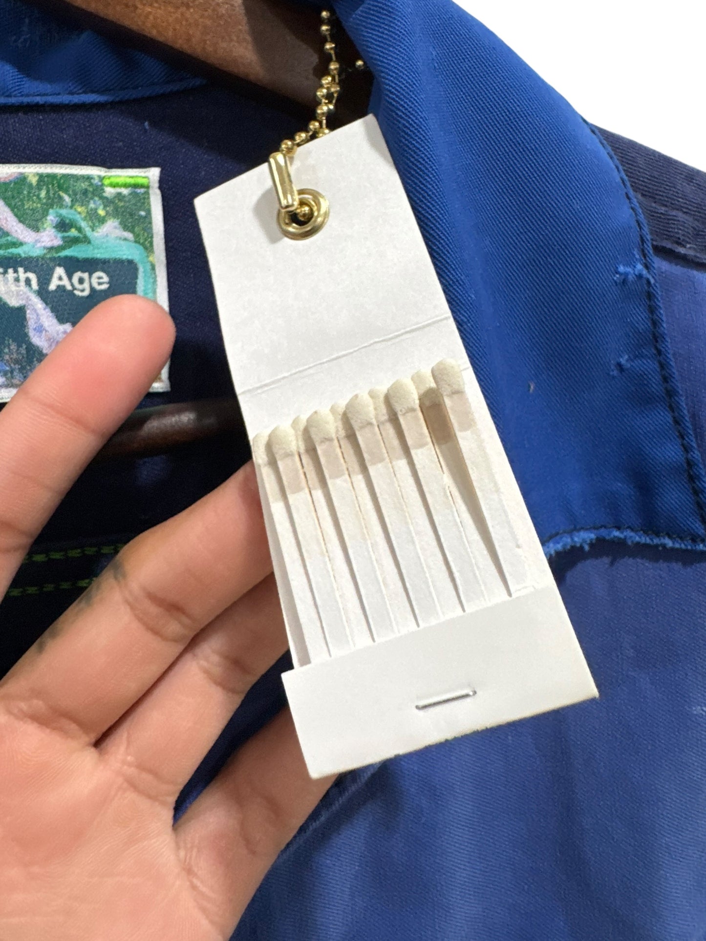 Better With Age Camion Reconstructed French Work Jacket Blue