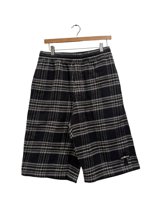 Chrome Hearts After School Flannel Shorts Black Grey