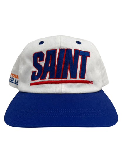 Saint Michael Authentic God Love Giants Snapback White Blue