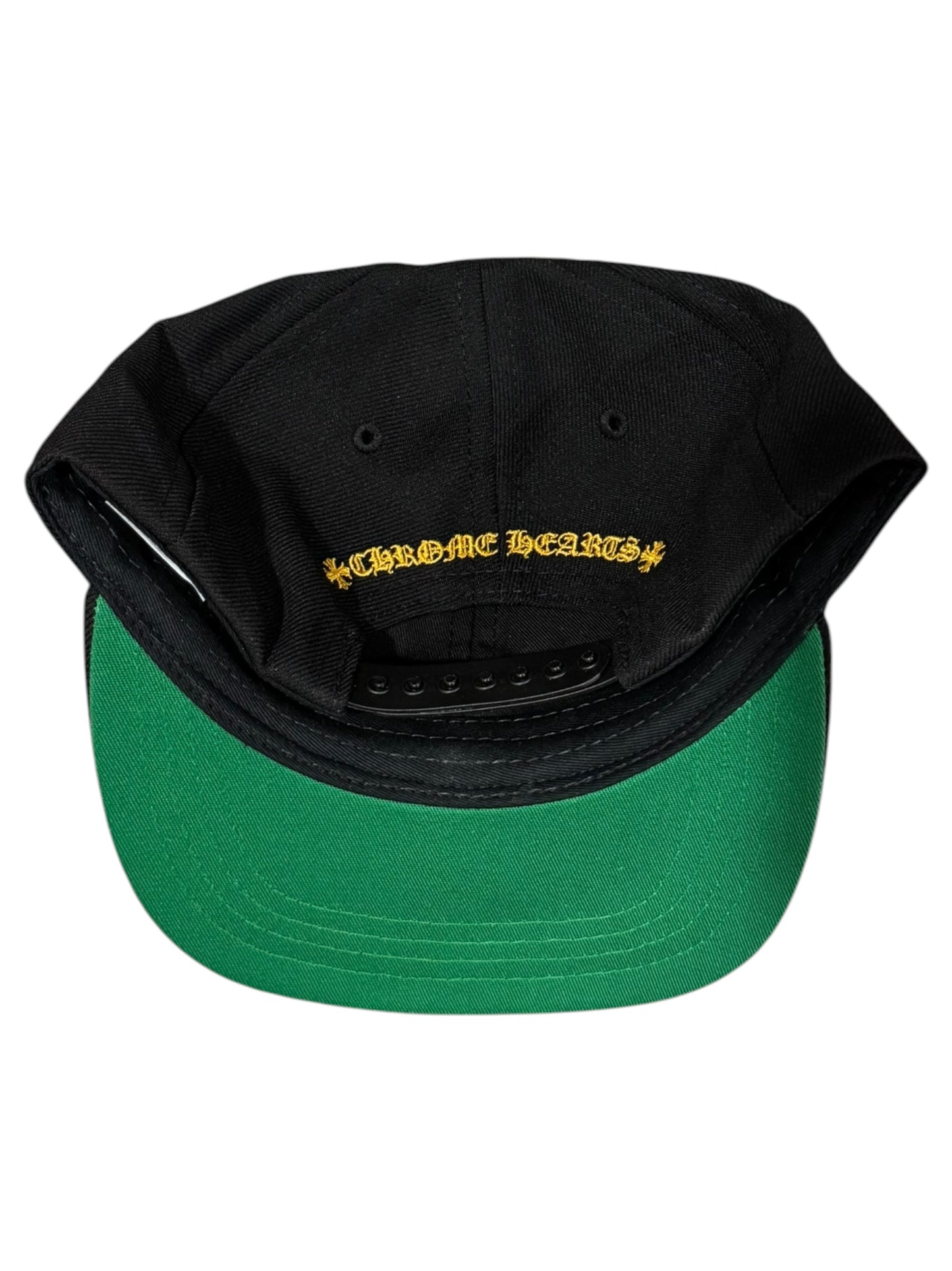 Chrome Hearts CH Logo Baseball Snapback Black Yellow