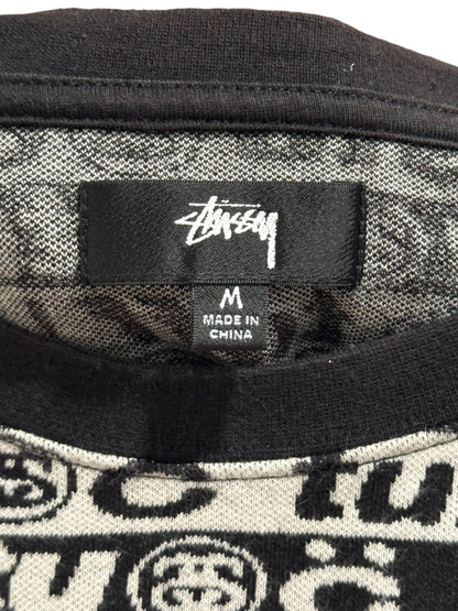 Stussy x Cactus Plant Flea Market Jacquard Tee Black White