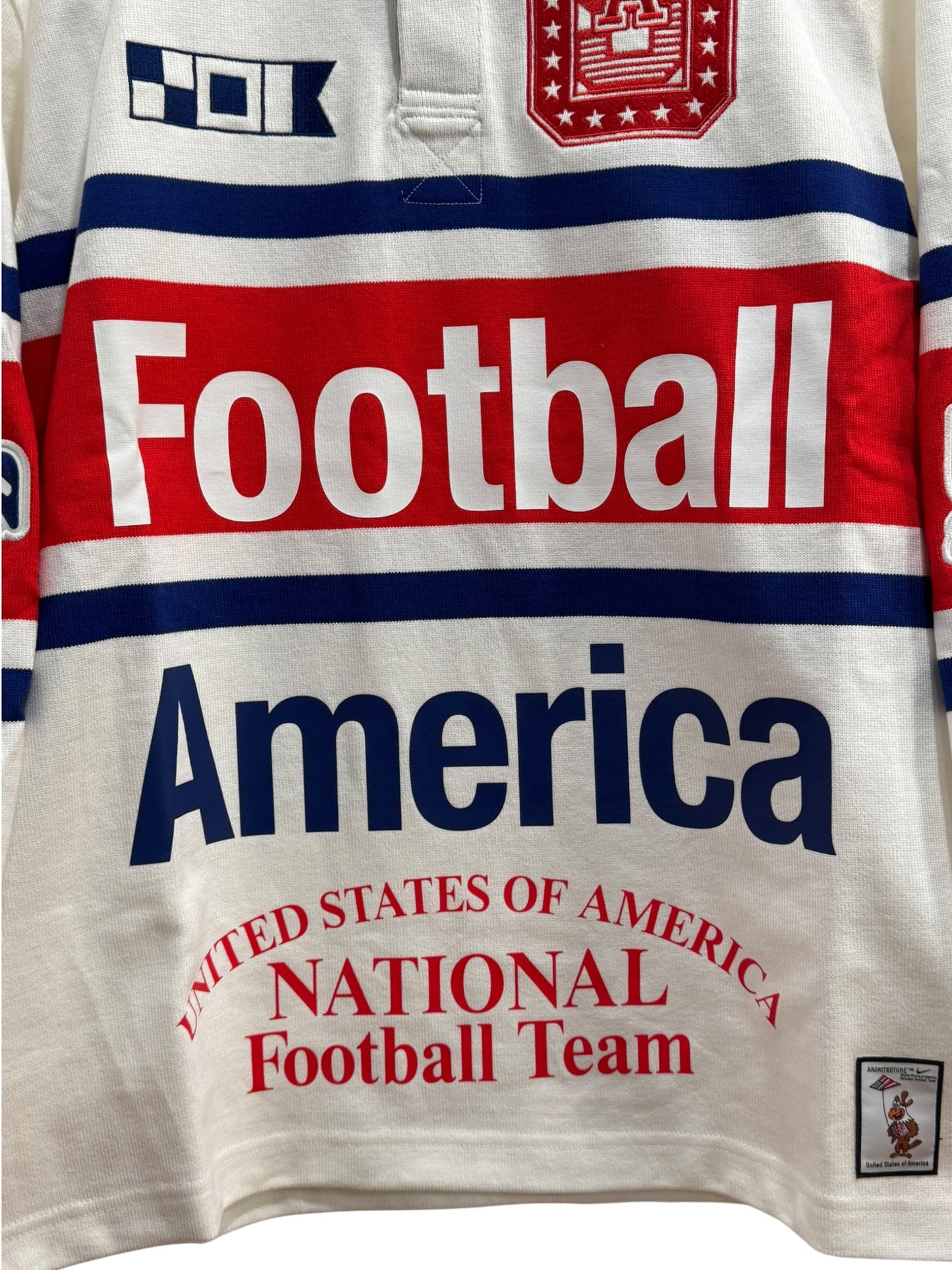 Nike x Virgil Abloh Archive x USMNT Rugby Long Sleeve White