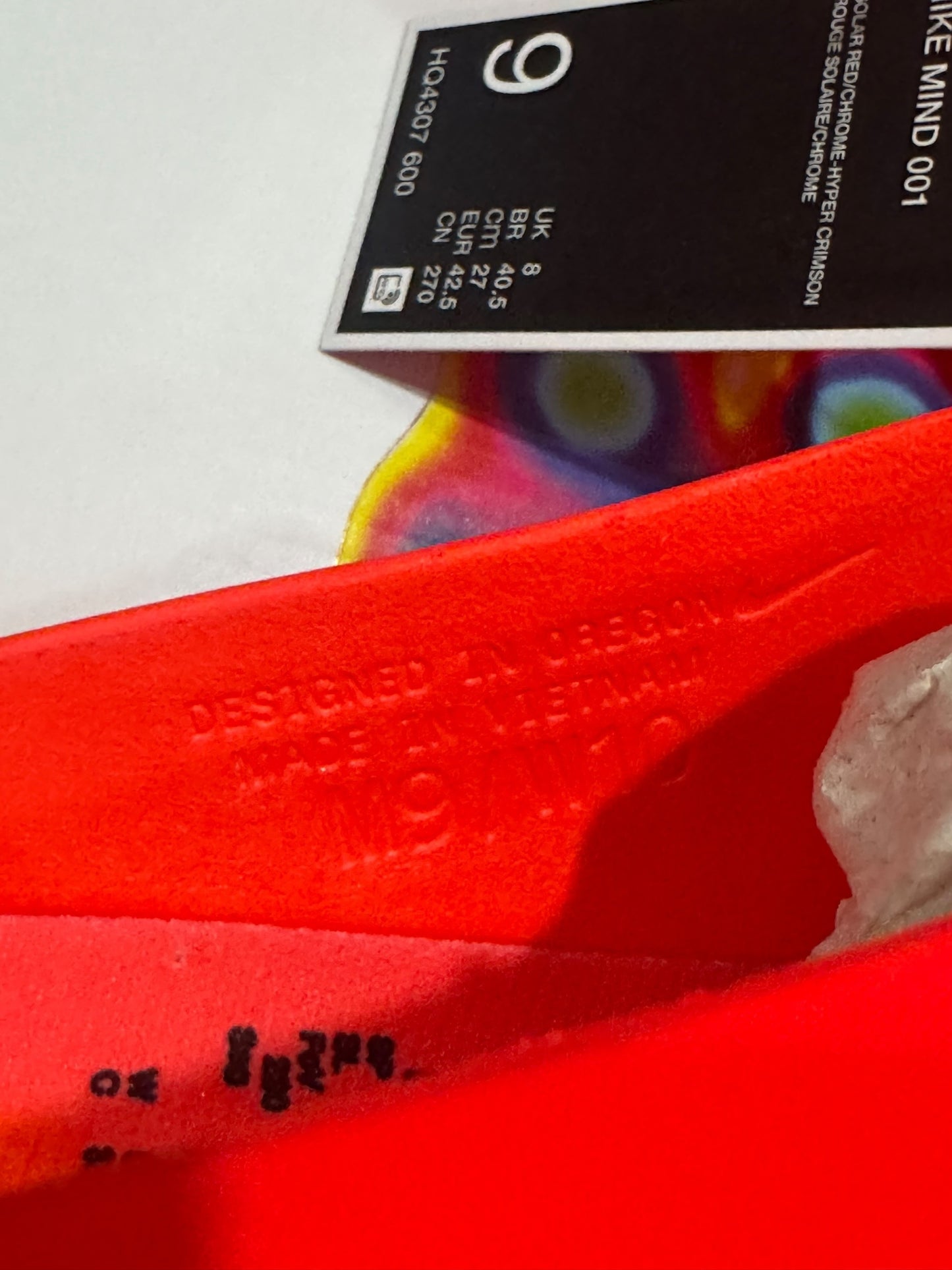 Nike Mind 001 Slide Solar Red