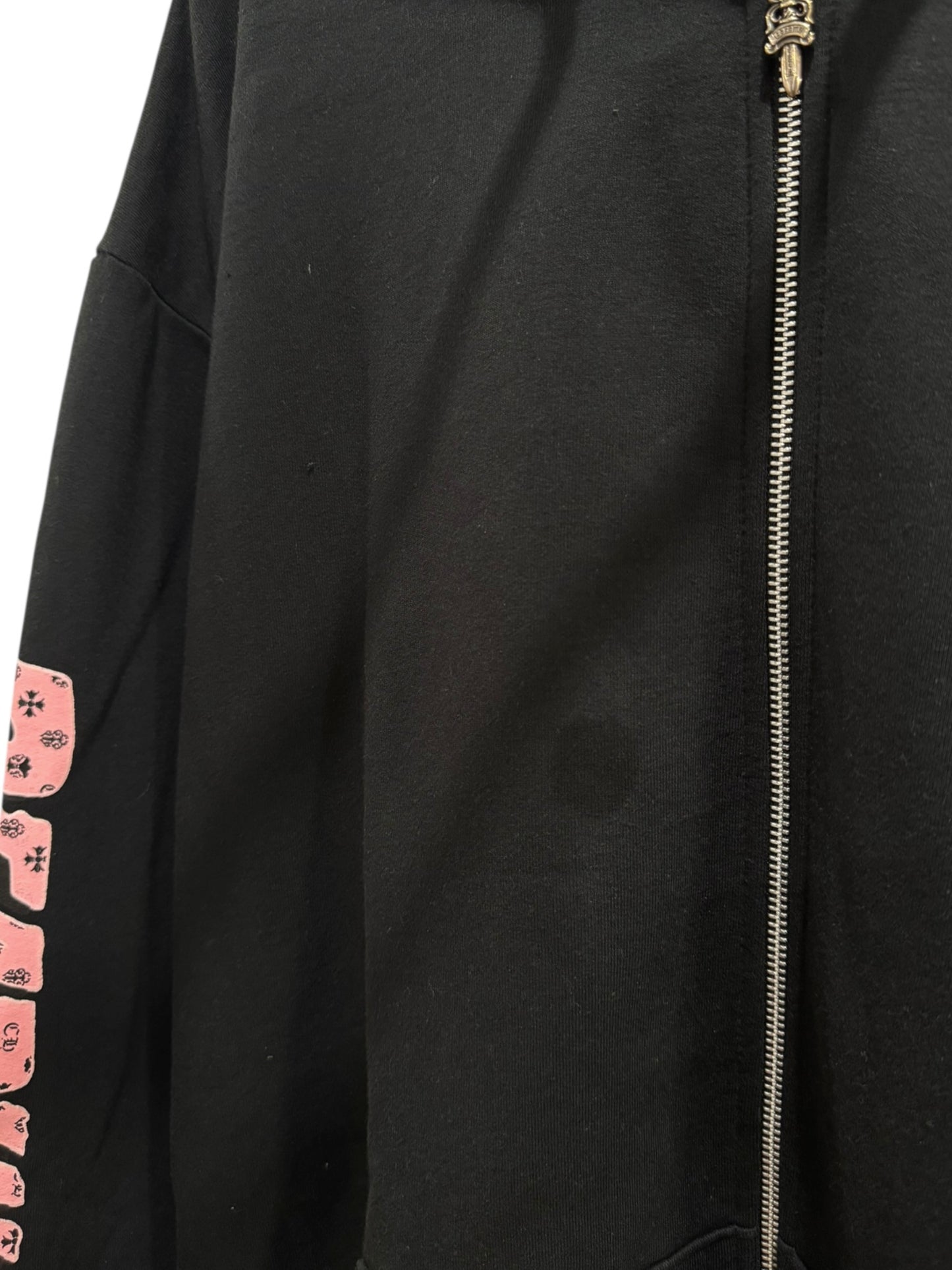 Chrome Hearts x Deadly Dolls Cross Scroll Zip Hoodie Black