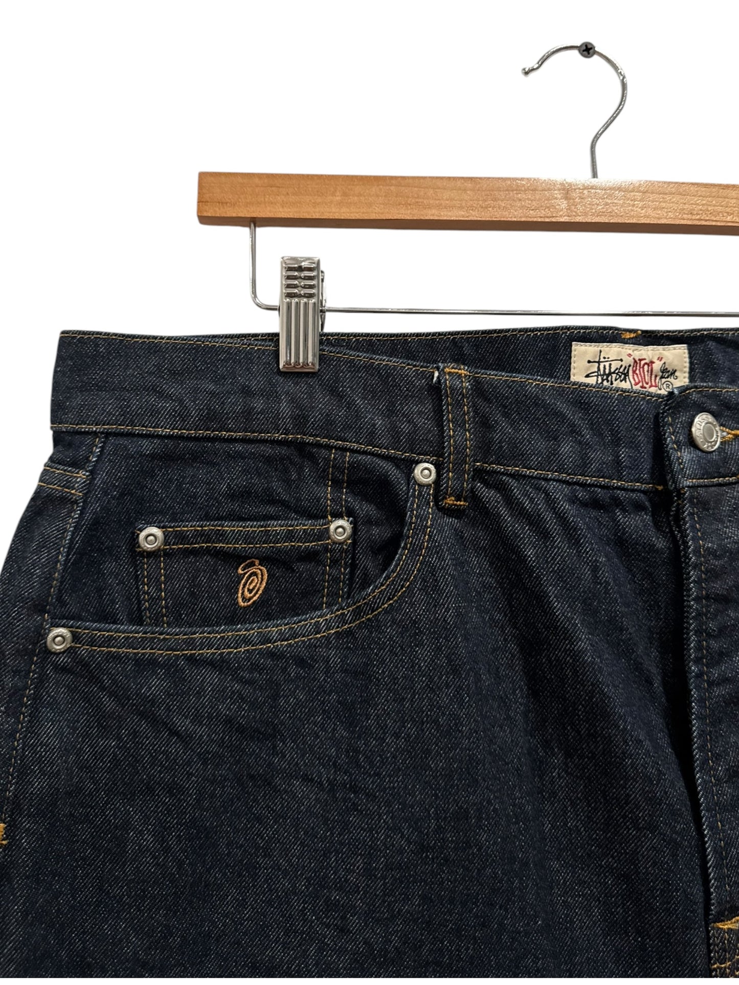 Stussy Big Ol Jean Shorts Rigid Indigo
