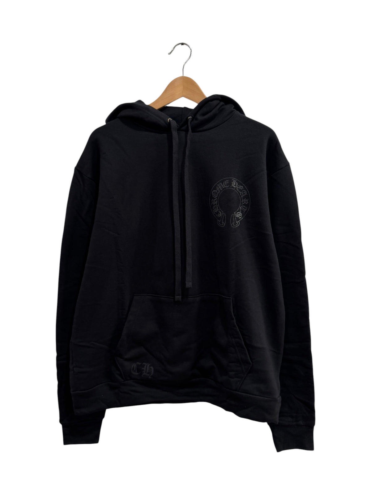 Chrome Hearts Horseshoe Floral Online Exclusive Hoodie Black Black