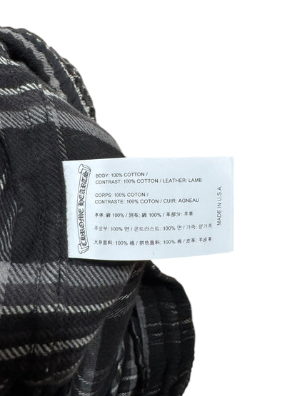 Chrome Hearts After School Flannel Shorts Black Grey