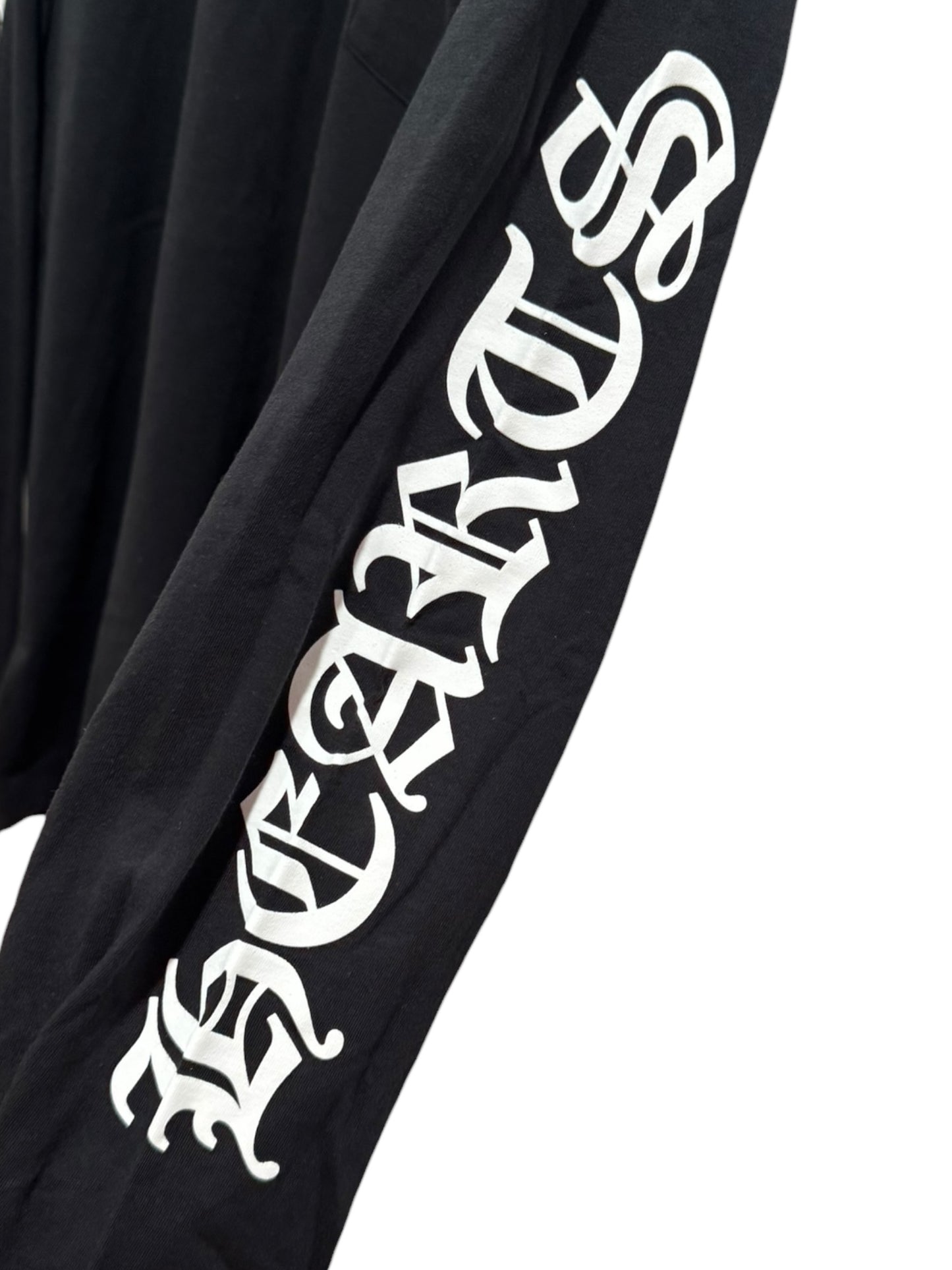 Chrome Hearts Neck Logo Long Slevee Tee Black White