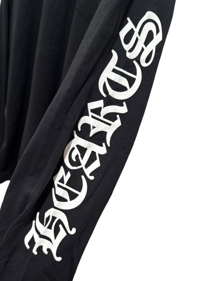 Chrome Hearts Neck Logo Long Slevee Tee Black White