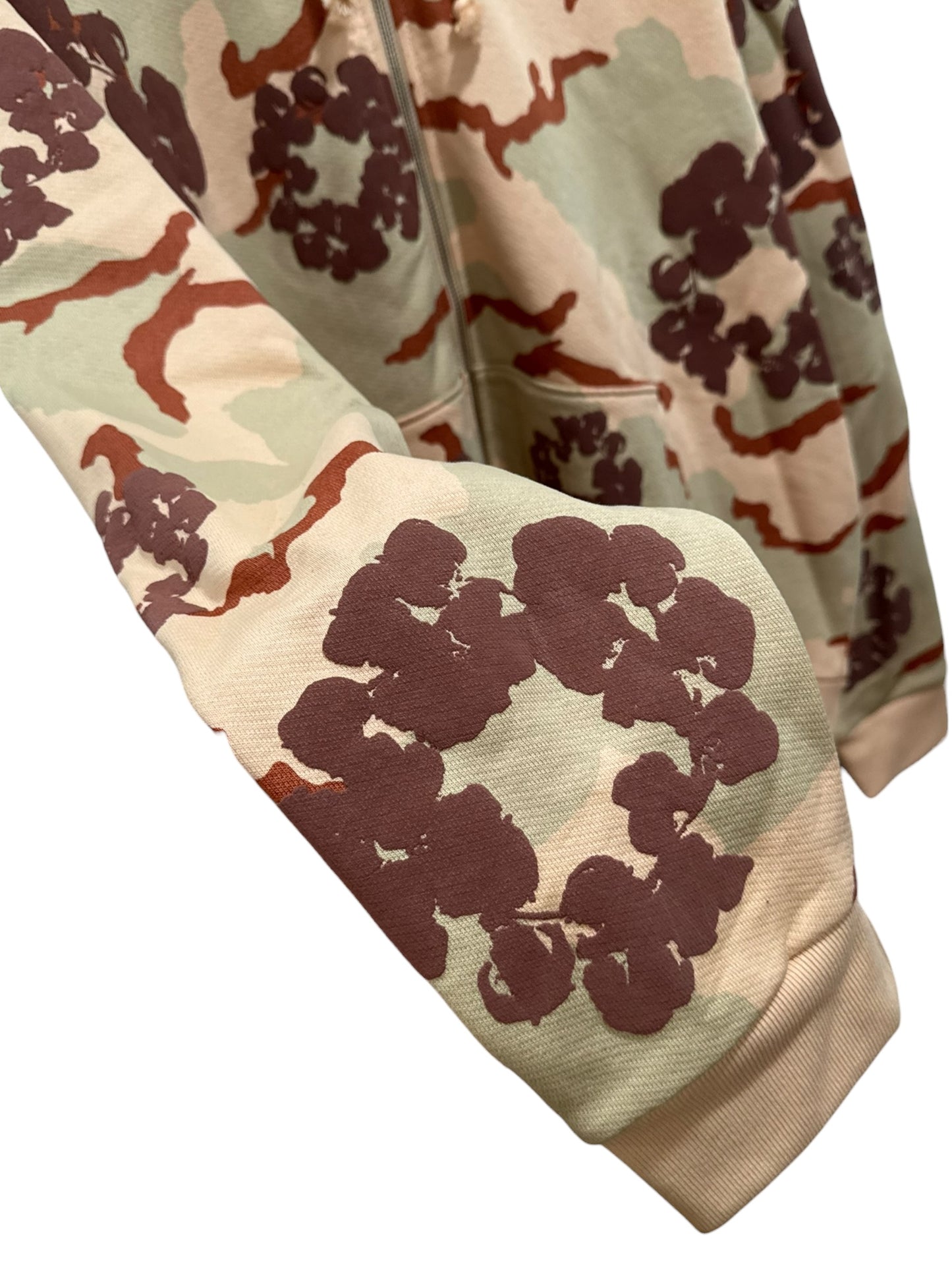Denim Tears The Cotton Wreath Zip Hoodie Tan Camo