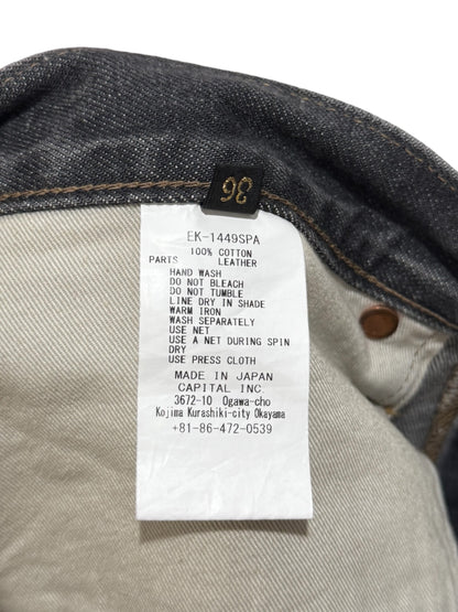 Kapital 14oz Denim 5P Bone Shorts Black