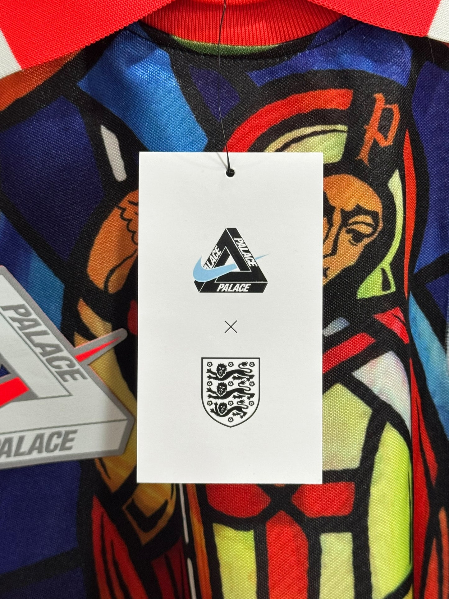 Nike x Palace England Football Jersey Bright Crimson Multi