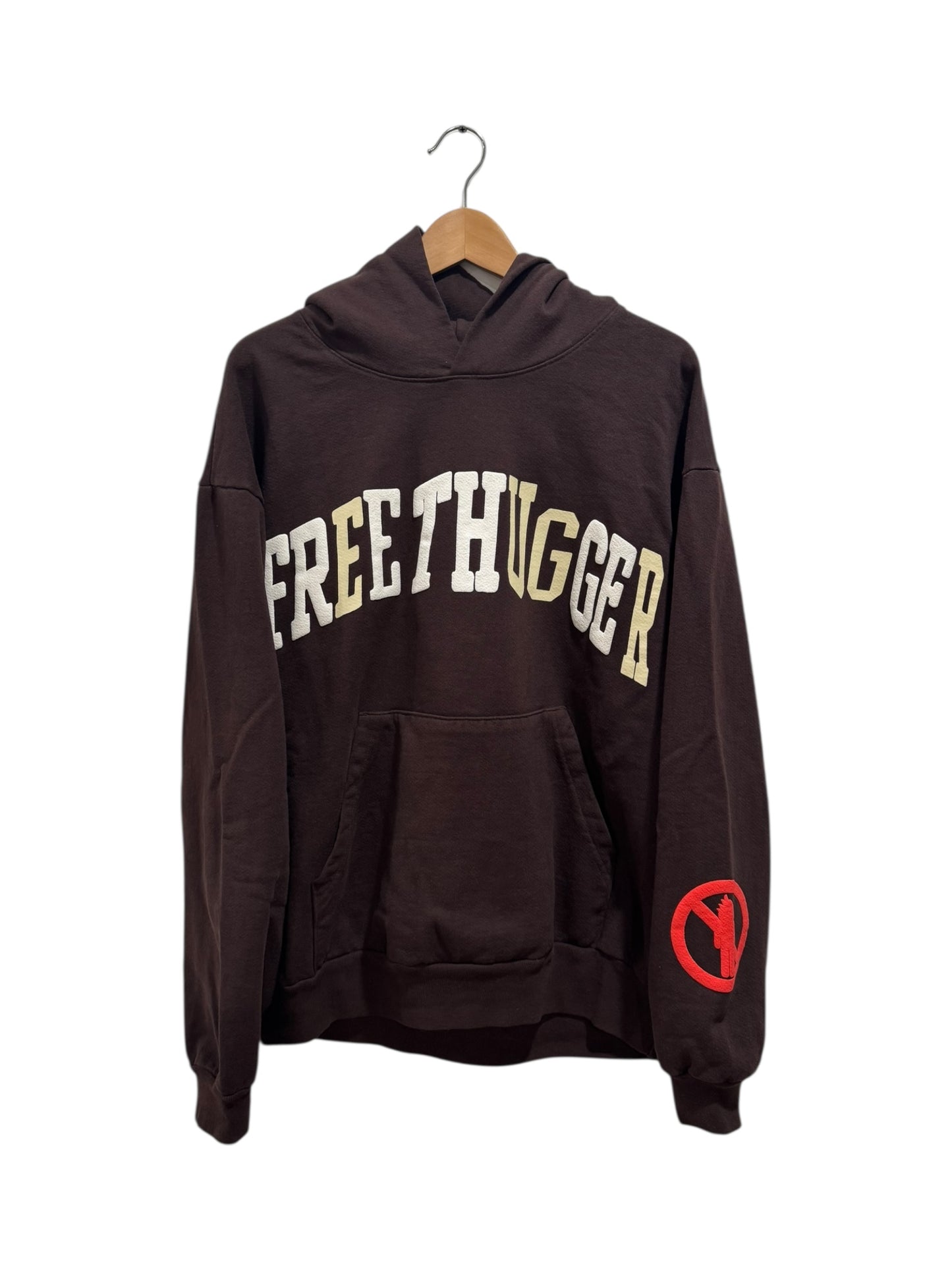 Travis Scott x CPFM "Free Thugger" Hoodie Brown