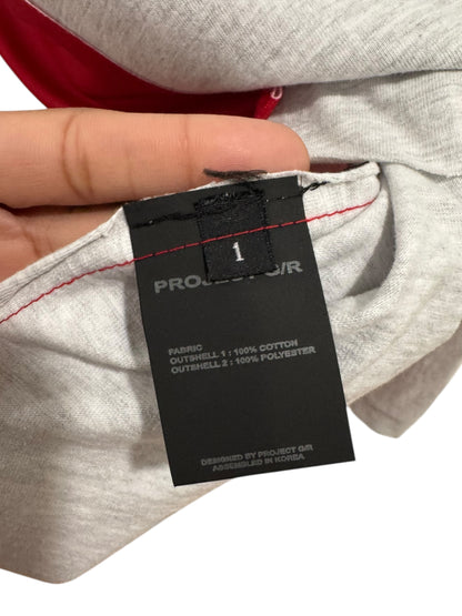Project G/R Hybrid Long Sleeve Jersey Red White Grey