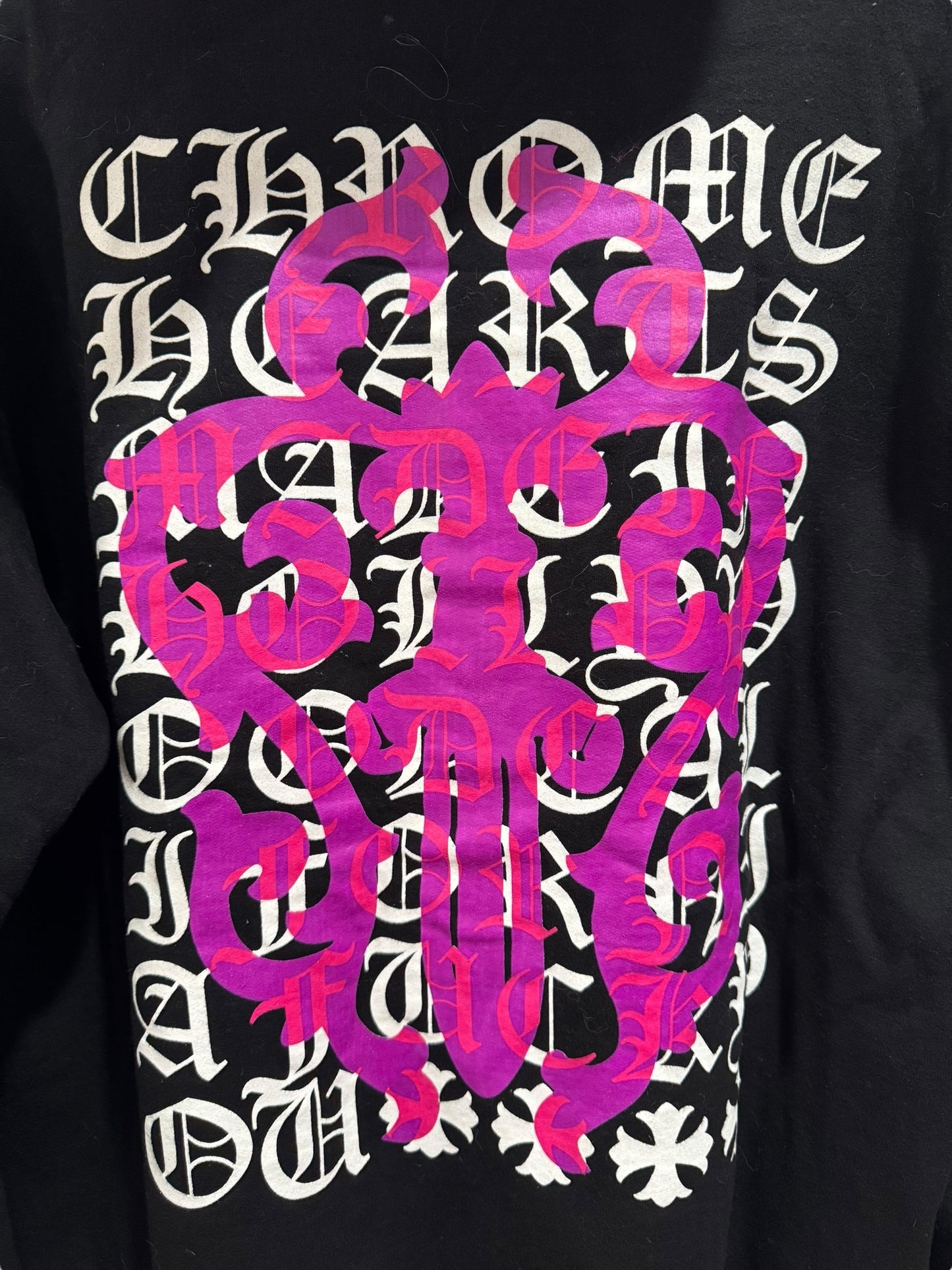 Chrome Hearts Eye Chart Dagger Hoodie Black