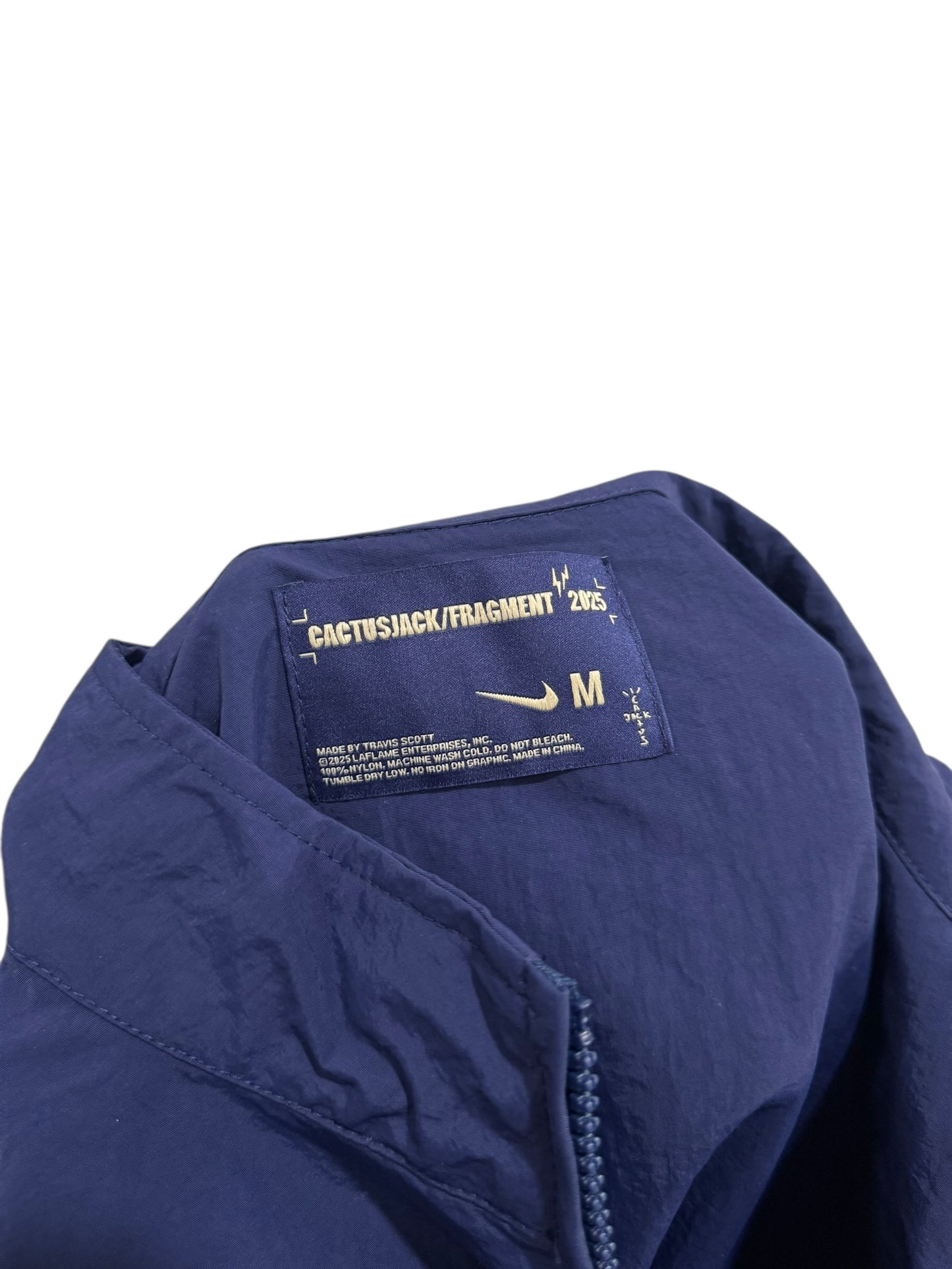 Travis Scott x Fragment x Nike Tokyo Windbreaker Jacket Navy
