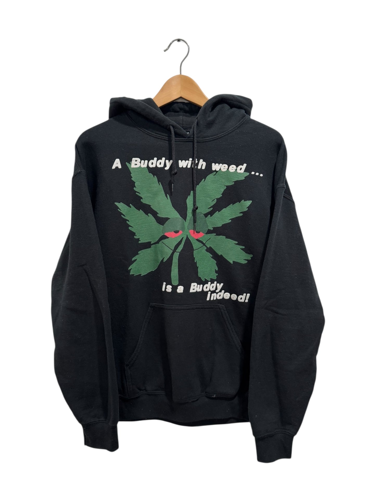 Cactus Plant Flea Market Buddy With Weed Hoodie Black