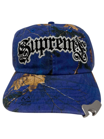 Supreme Bottle Opener 6-Panel Hat Blue Camouflage