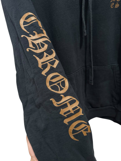 Chrome Hearts Vertical Logo FU Hoodie Black Brown
