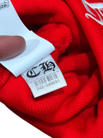 Chrome Hearts CH Logo Beanie Red White