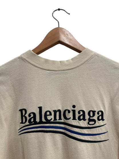 Balenciaga Political Campaign Layered Long Sleeve Tee Cream