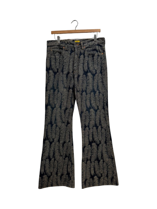 Kapital Magpie Feather Flare Jeans Dark Indigo