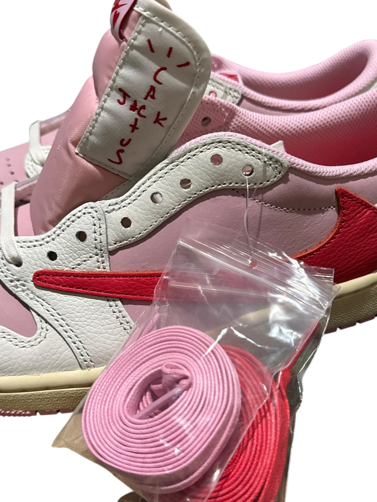 Jordan 1 Retro Low OG SP Travis Scott Sail Tropical Pink