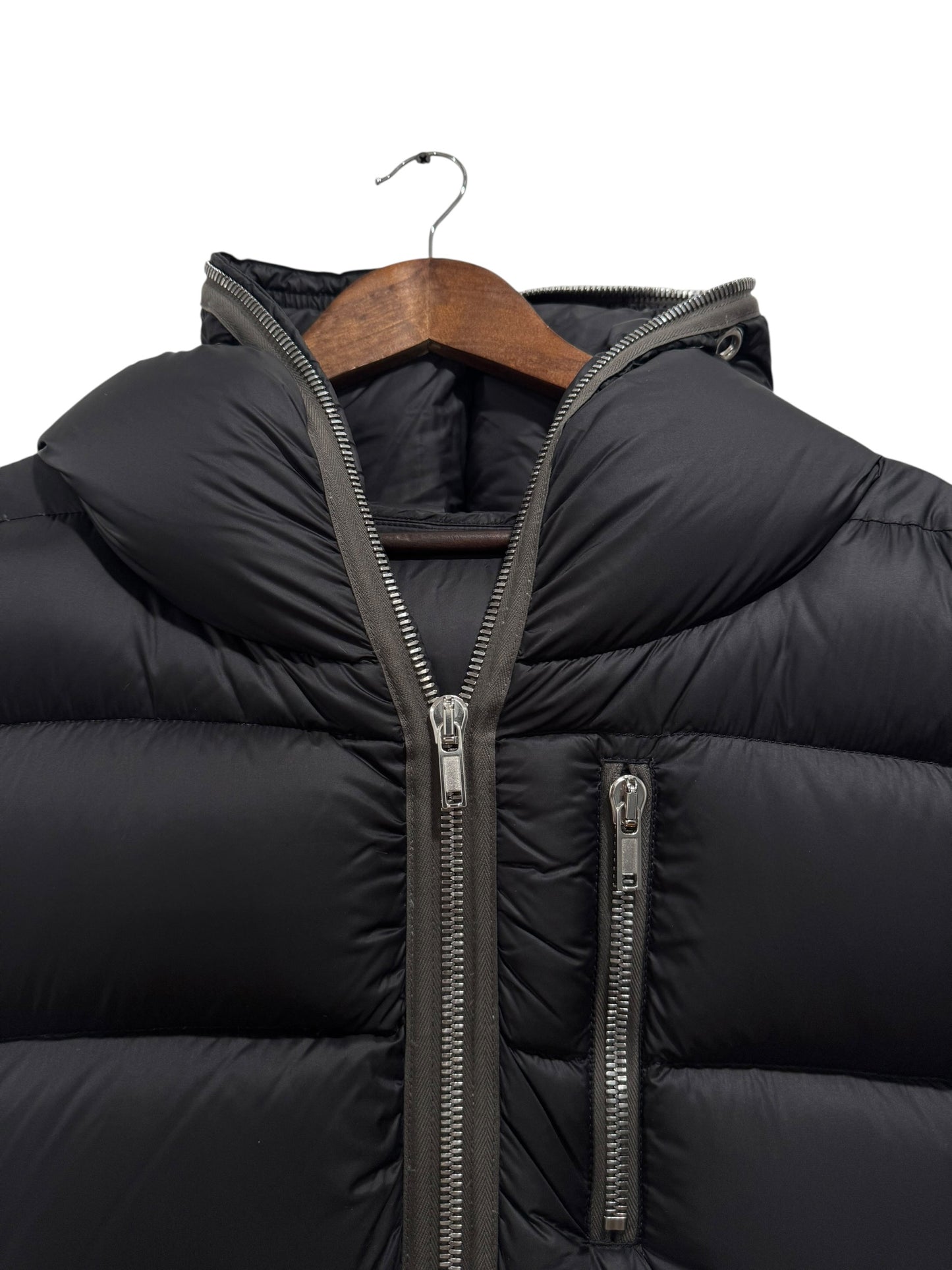 Rick Owens Strobe Gimp Puffer Vest Black