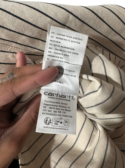 Palace x Carhartt WIP Michigan Coat Hickory Wax Black