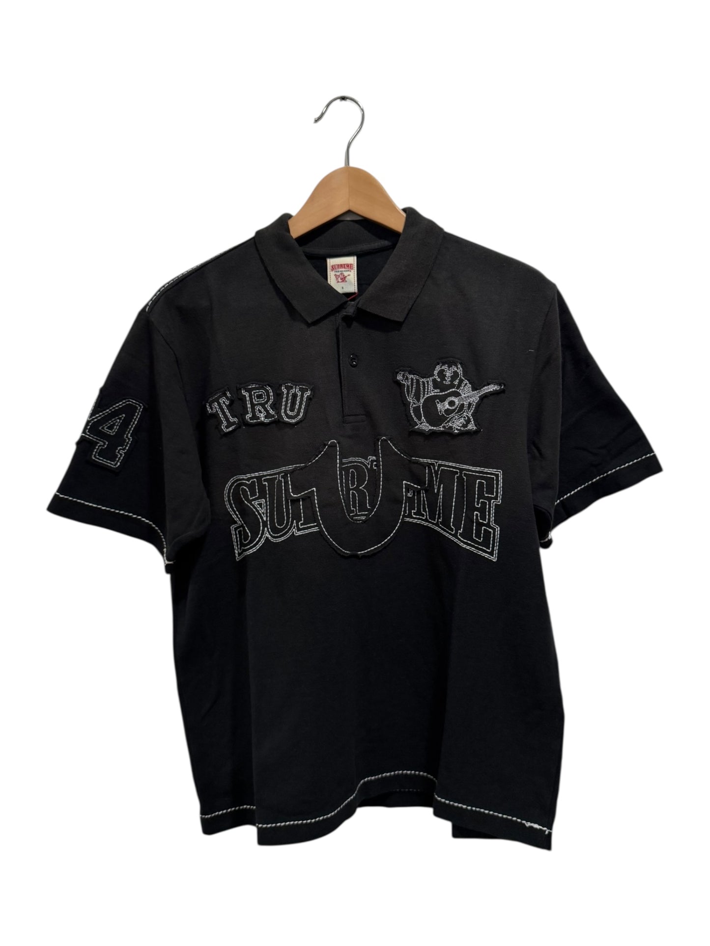 Supreme x True Religion Applique Polo Black