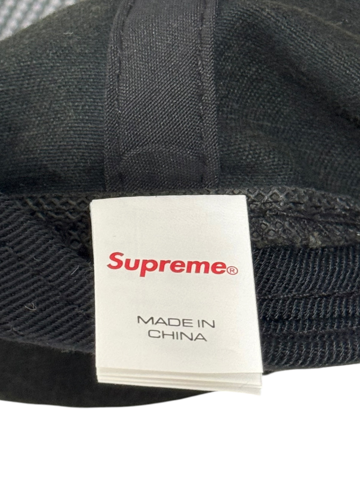 Supreme Bottle Opener 6-Panel Hat Washed Black