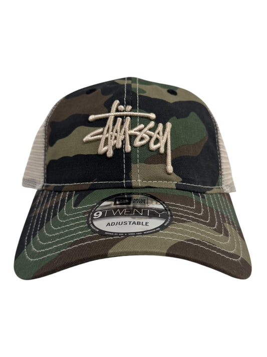 Stussy New Era Basic 9Twenty Trucker Hat Camo
