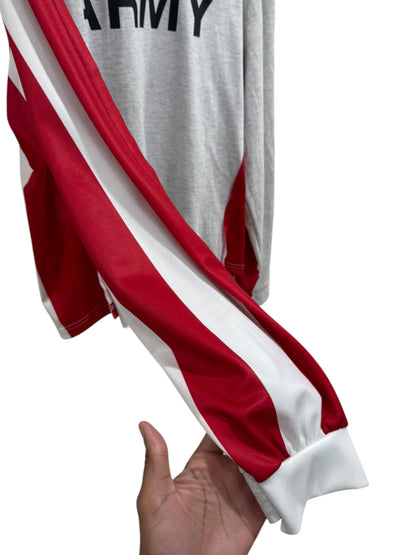 Project G/R Hybrid Long Sleeve Jersey Red White Grey