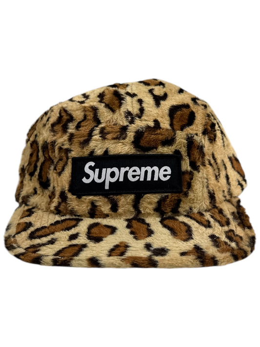 Supreme GOODENOUGH Crushed Rayon Camp Cap Leopard