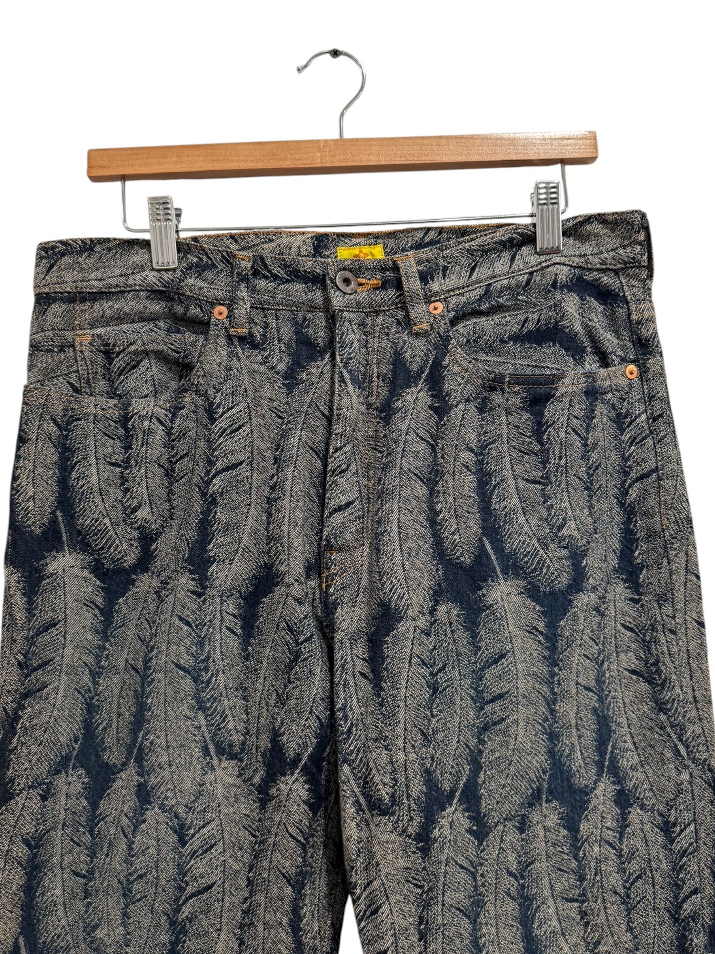 Kapital Magpie Feather Flare Jeans Dark Indigo