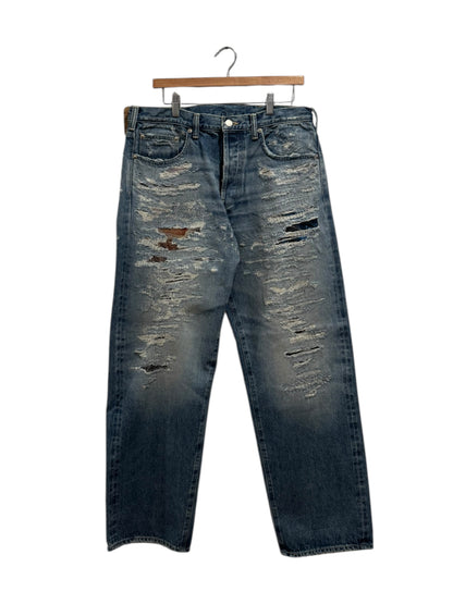 Supreme MM6 Maison Margiela Distressed Loose Fit Selvedge Jean Blue