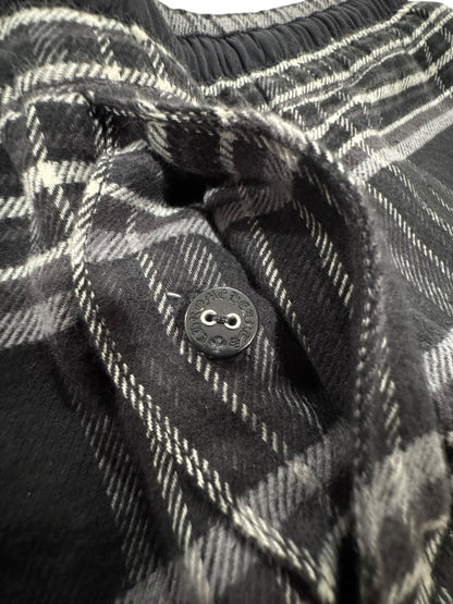 Chrome Hearts After School Flannel Shorts Black Grey