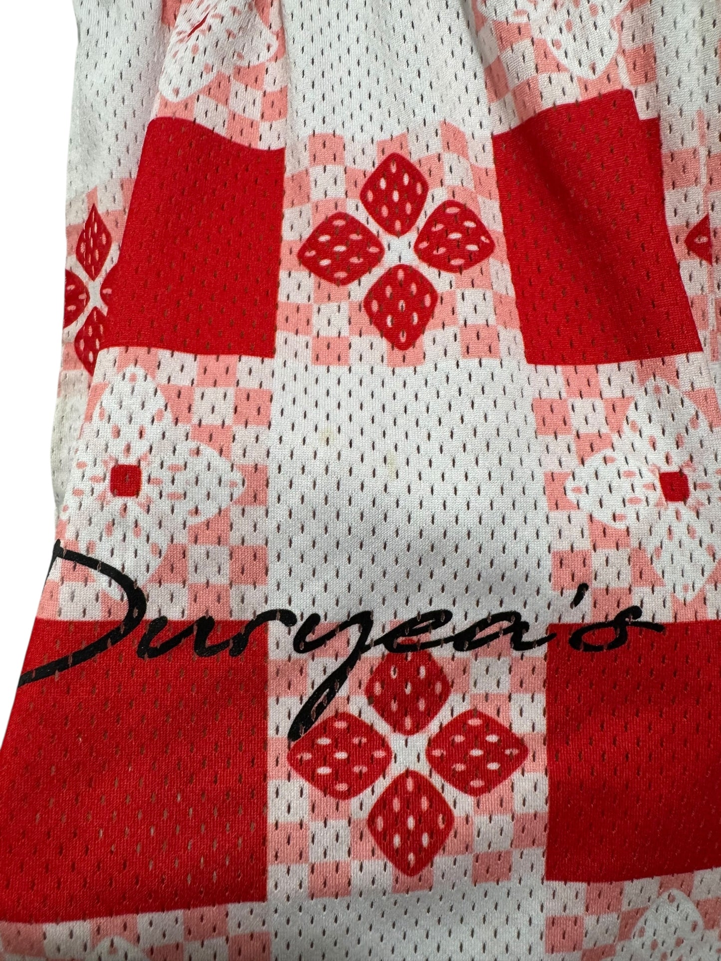 Eric Emanuel x Duryea’s Picnic Shorts White Red