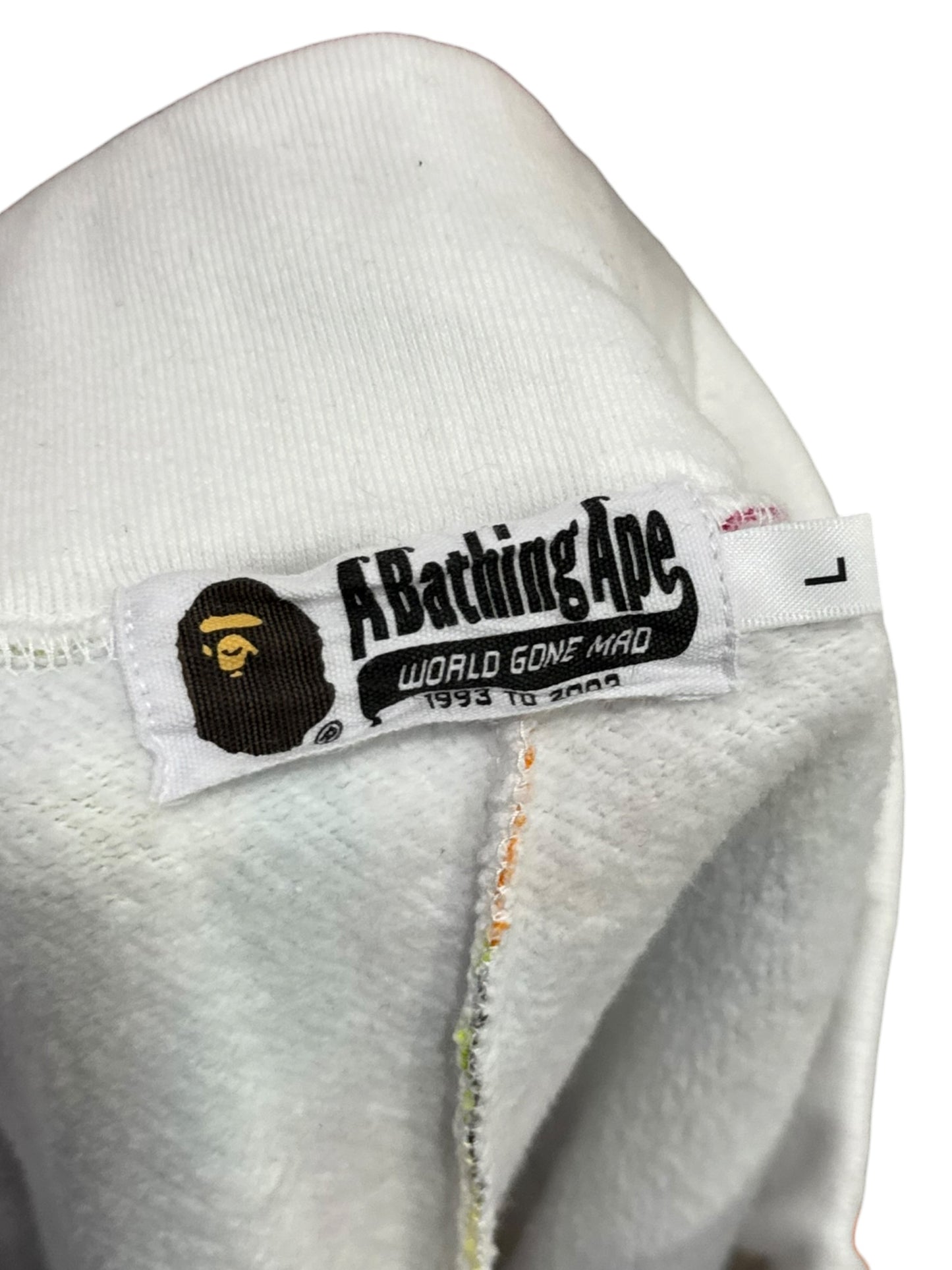 BAPE NYC Logo Sweat Shorts Multi Camo White
