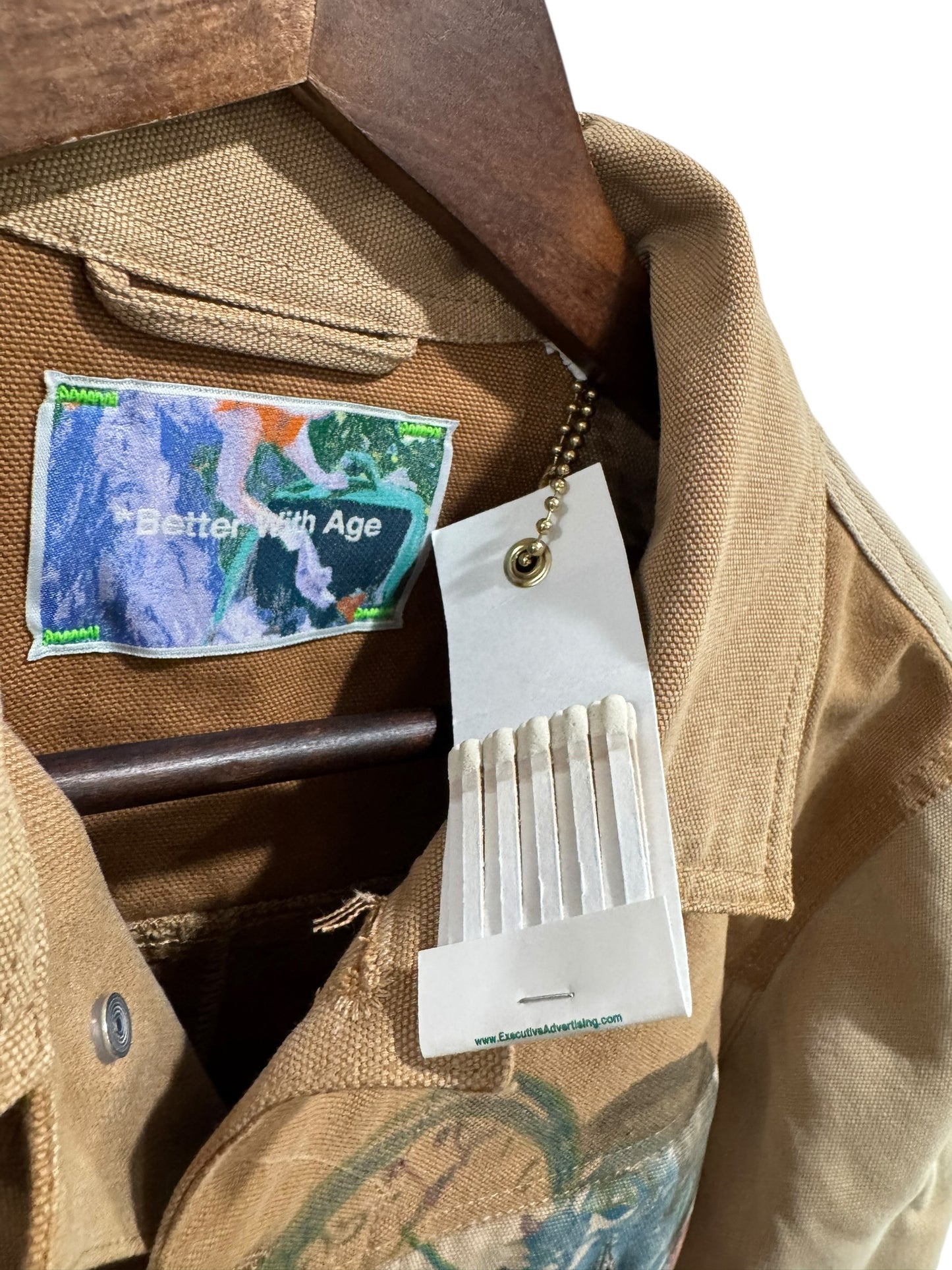 Better With Age Harrison Reconstructed Work Jacket Khaki