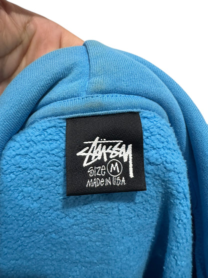 Stussy x Cactus Plant Flea Market 8 Ball Pigment Hoodie Blue